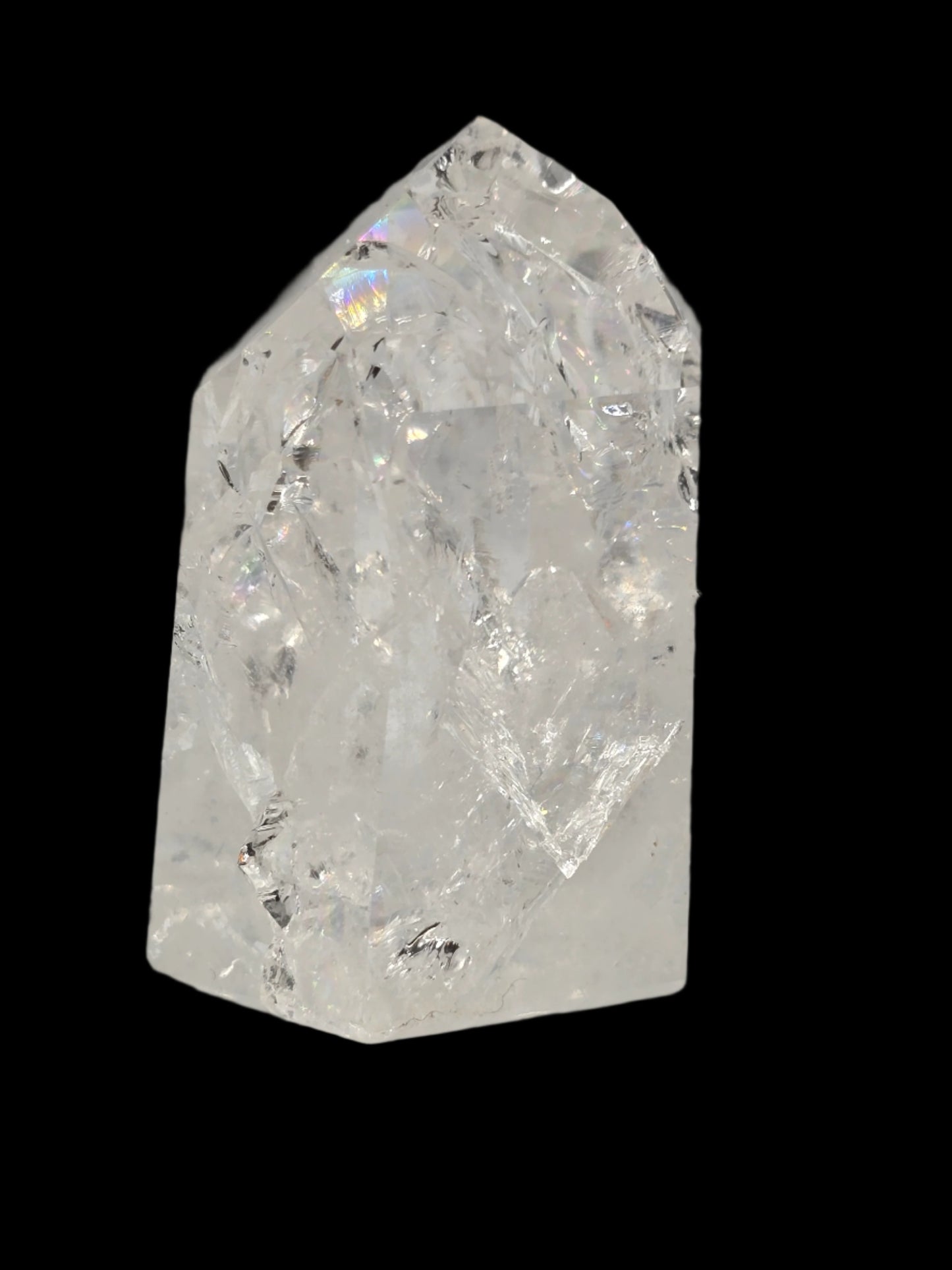 MINI FIRE & ICE (CRACKLE) QUARTZ TOWER