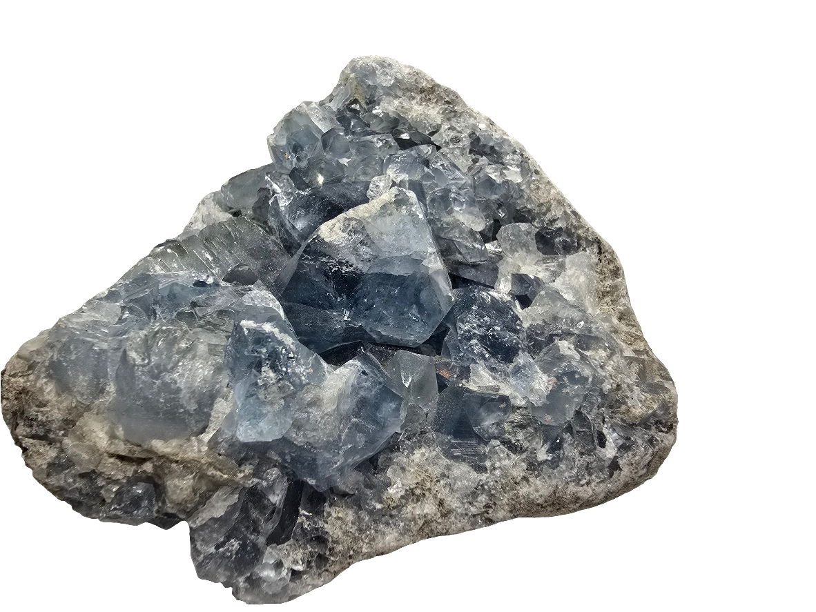 CELESTITE CLUSTER DECOR SPECIMEN