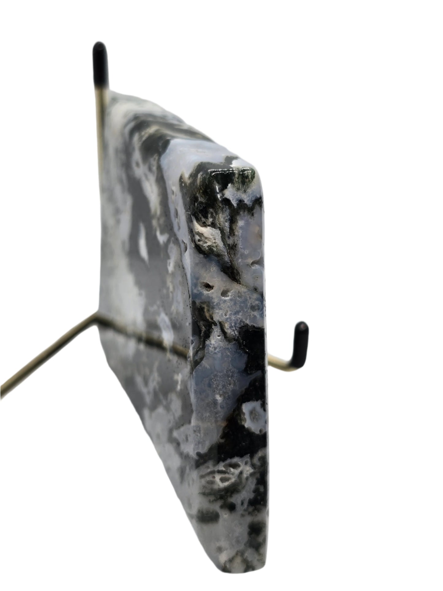 MOSS AGATE SLAB TRAPEZOID #12