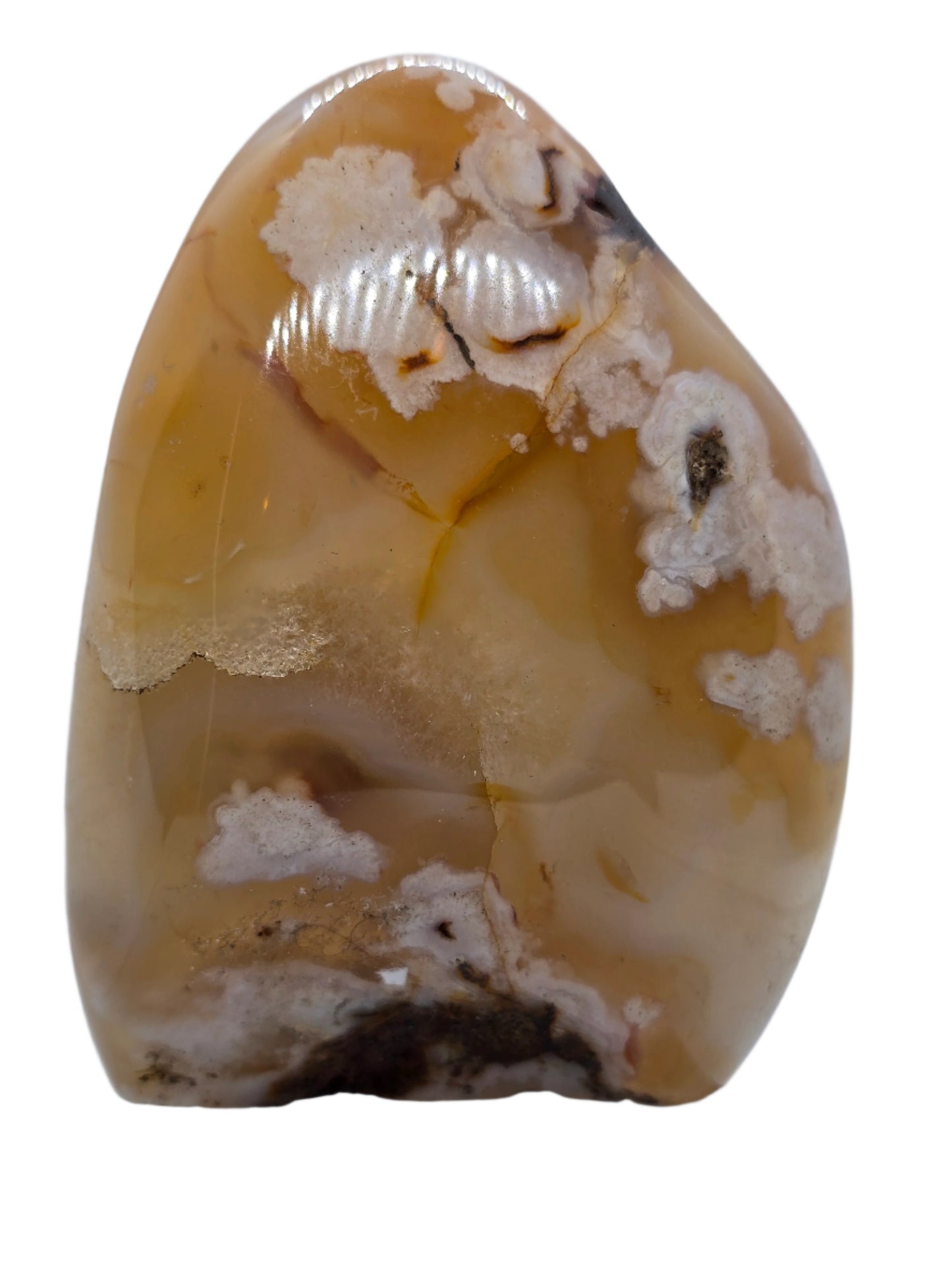 CARNELIAN FLOWERED AGATE FREE FORM