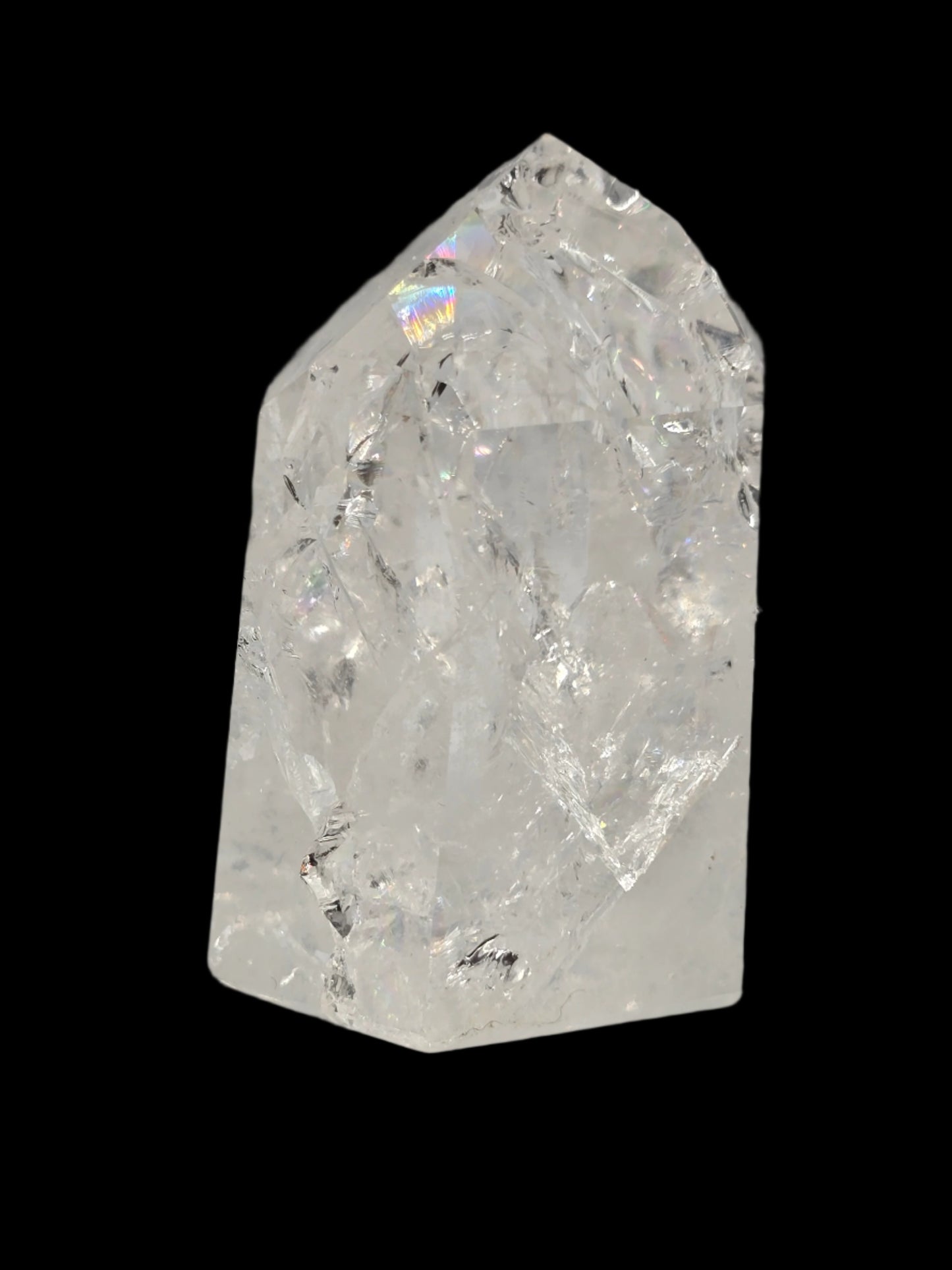 MINI FIRE & ICE (CRACKLE) QUARTZ TOWER