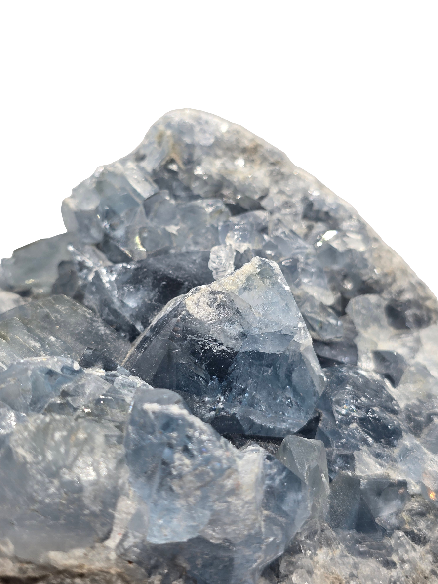 CELESTITE CLUSTER DECOR SPECIMEN