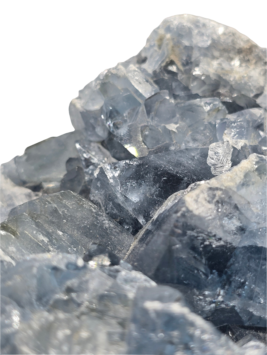 CELESTITE CLUSTER DECOR SPECIMEN