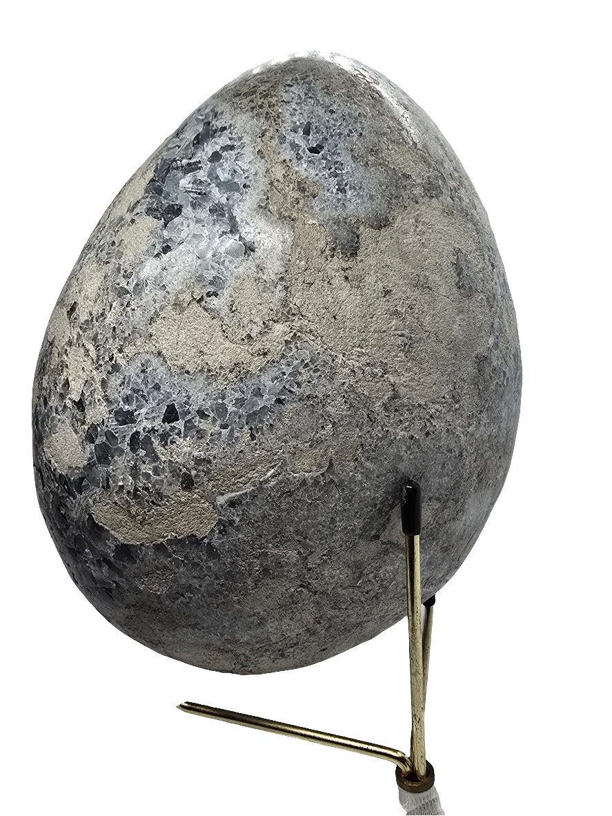CELESTITE EGG STATEMENT DECOR