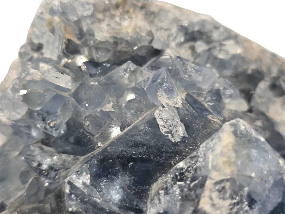 CELESTITE CLUSTER DECOR SPECIMEN