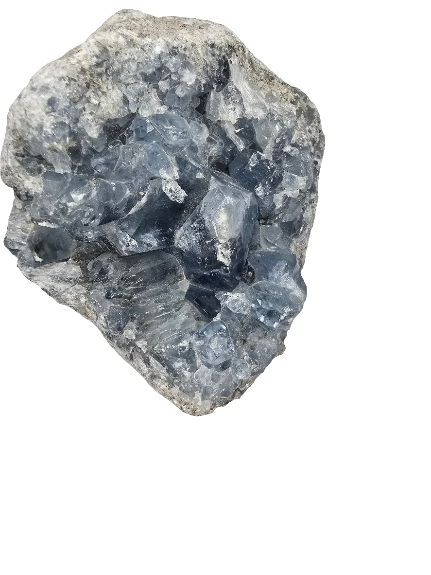 CELESTITE CLUSTER DECOR SPECIMEN