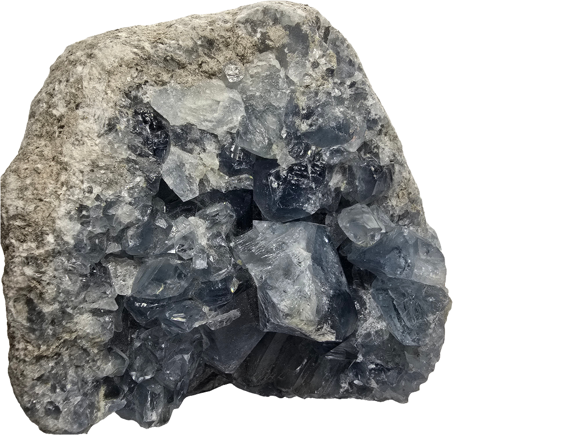 CELESTITE CLUSTER DECOR SPECIMEN
