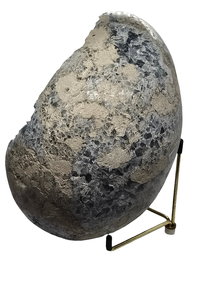 CELESTITE EGG STATEMENT DECOR